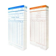 BENTISM Time Cards Two-sided Monthly Timesheets 100 pcs for 9600 Punch Time Clock