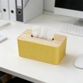 thumbnail image 1 of Funda para caja de pañuelos de cartón compuesto para mesa de centro de sala de estar – Soporte de plástico con tapa estilo cajón para escritorio de oficina, baño o mesita de noche, 1 of 6