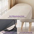 thumbnail image 5 of Sersper Modern 43 Inches Storage Ottoman Bench for Living Room, Bedroom, Entryway - Ottoman Foot Rest with Storage, Beige, 5 of 8