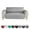 Grey, variant on CHOK 1/2/3 Seater Waterproof Non-slip Pet Slipcover Loveseat Sofa Cover Mat Furniture Protector for Dogs/Cats Seat Arms