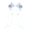 thumbnail image 3 of Diadema con orejas de para Día de Acción de , accesorios fotográficos de Halloween para niñas Azul Blanco, 3 of 8