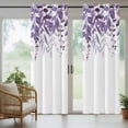 thumbnail image 5 of Outdoor Curtains for Patio Waterproof, Purple Leaves Outdoor Privacy Panels Grommet, Summer Botanical Blackout Outside Curtains for Porch/Cabana/Pergola/Gazebo 54"x84", 2 Panels, 5 of 8
