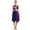 Purple&Navy Blue, variant on TiaoBug Womens Lyrical Praise Dance Dress Sleeveless Worship Tunic Metallic Color Block Dance Costume Purple&Light Purple M