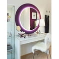 thumbnail image 2 of Dimmable LED Backlit Mirror Anti-Fog Illuminated Vanity Mirror Bathroom Mirror with Touch Button (24" Round), 2 of 7