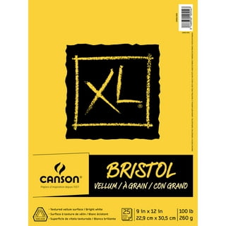 2 Pack of Papelsino, Bristol Paper Sketchbook for Dry Media Oil