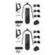 thumbnail image 3 of Eigraketly Piezas de patinete eléctrico para M365/Pro, varias piezas de repuesto para reparación, accesorios, bloqueo, guardabarros, pegatinas de Type3 NO3 Eigraketly CBP152974, 3 of 6