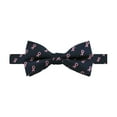 thumbnail image 3 of 3 Piece Set: Jacob Alexander Men's Pink Ribbon Breast Cancer Awareness Pattern Cummerbund Pre-Tied Adjustable Banded Bow Tie and Pocket Square Handkerchief Hanky, 3 of 6