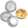 thumbnail image 3 of 30 Pcs Moules à Tartelettes en Aluminium Réutilisables Argent, 3 of 3