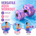 thumbnail image 2 of Aquatic Exercise Dumbbells, Water Dumbbell Pool Resistance Aquatic Fitness Barbell, with EVA Foam Pool Weight Dumbbell for Water Aerobics Weight Loss(Purple), 2 of 11