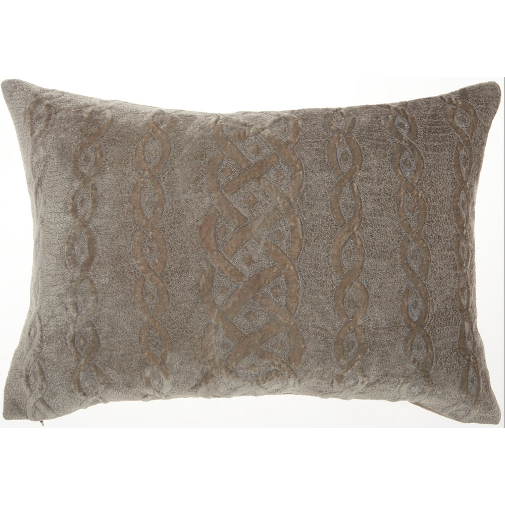 Nourison Life Styles Charcoal Decorative Throw Pillow , 14" x 20