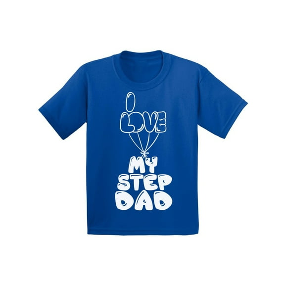 Awkward Styles Step Father T Shirt Gifts for Kids I Love my Step Dad Kids Shirt I Love my Dad Shirt Best Father Ever T Shirt Cute Shirt for Girls Boys T Shirt Kids Clothing Step Parents Gifts