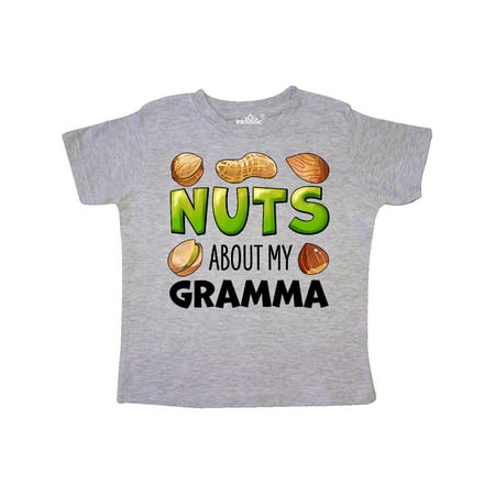 

Inktastic Nuts About My Gramma Peanut Almond Pistachio Gift Toddler Boy or Toddler Girl T-Shirt