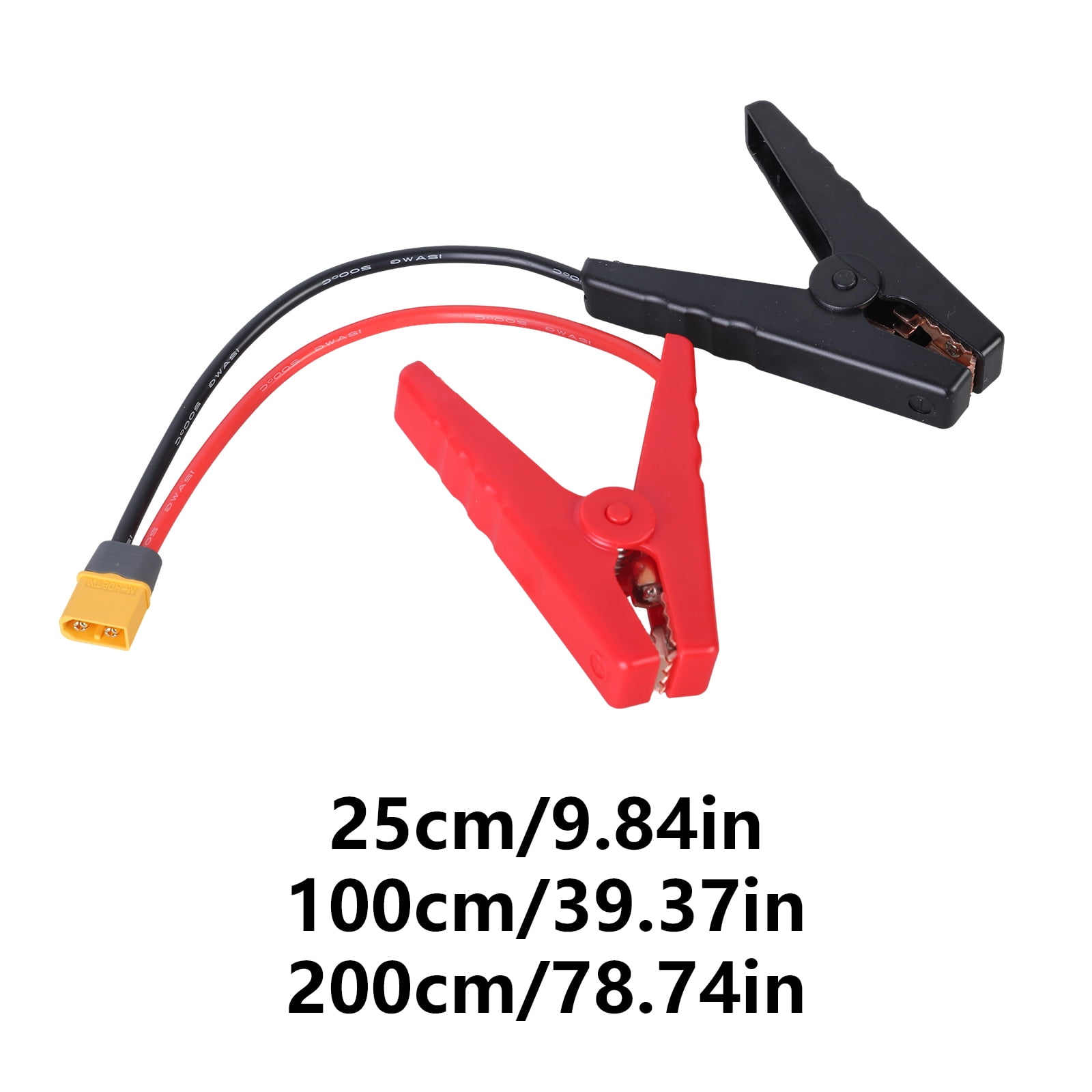 XT60 to Clamp Cable 12AWG Alligators Clip to XT60 Male Cable for Power Station Solar Panel Car Charging