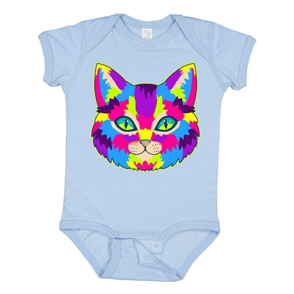Inktastic Pop Art Cat Boys or Girls Baby Bodysuit