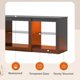 thumbnail image 5 of Living Room Furniture TV Free Shipping TV Bracket with LED Light for TVs up to 65 inches with glass stand for modern home My Lux Decor Round, 5 of 9