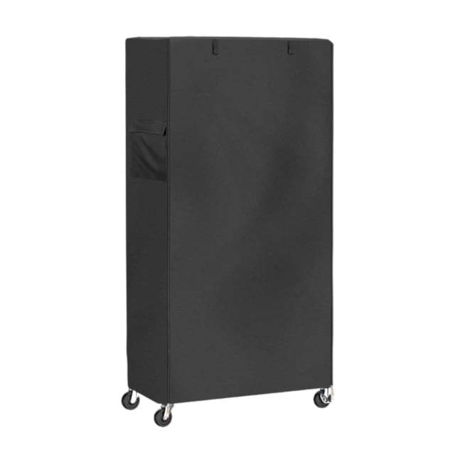 Protector de estante de alambre con bolsillo lateral, protector de estante de alambre para almacenamiento, de estantería exterior para estantes de 76 x 35 x 157 cm