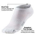 thumbnail image 2 of Ankle Socks Womens Running Athletic No Show Socks Cushioned 5-Pairs, 2 of 5