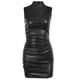 thumbnail image 2 of Vestido sin mangas de cuero sintético para mujer: ajustado a las caderas, sexy para fiesta, tejido elástico, tallas S-L (busto/cintura/cadera/largo), 2 of 6