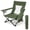 Green, variant on Walchoice Folding Beach Chair for Adults, Low Seat Camping Chair with High Back, Wide Seat Chair with Cup Holder & Carry Bag, Heavy Duty Portable Chair for Outdoor Picnic Travel - Black