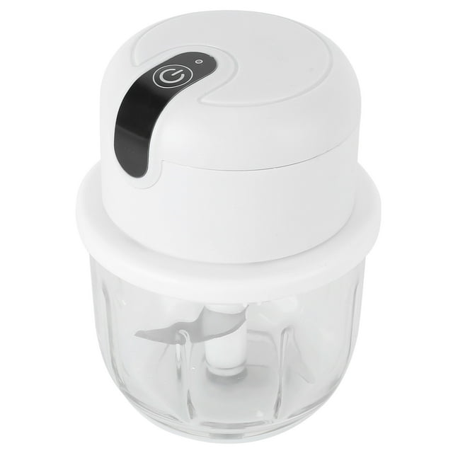 Garlic Grinder, Safe Cordless Meat Grinder Removable 350ML Stainless Steel for Home for Kitchen