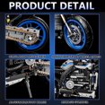 thumbnail image 4 of Leimao 1:8 Technic Yamaha Motorcycle Advanced Building Set for Adults, Collectibles Gift for 8+ Boys Kids or Fans of Vehicles (820Pcs), 4 of 7
