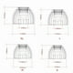 thumbnail image 3 of Auriculares Moondrop Spring Tips de silicona, 3 pares (L), 3 of 4