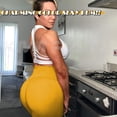 thumbnail image 5 of Ruched Booty Leggings for Women with Pockets Scrunch Butt Lifting Yoga Pants High Waist Sport Gym Tights, 5 of 6
