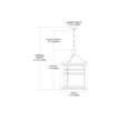 thumbnail image 2 of ElkGroup International 08160-MBG Madison 1-Light Outdoor Pendant In Matte Black, 2 of 2