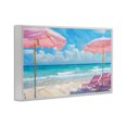 thumbnail image 2 of Stupell Industries Coastal Pink Paradise Beach Umbrellas White Framed Giclee Art, 18 x 12, by LSR Design Studio, 2 of 7