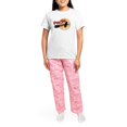 thumbnail image 4 of CafePress - Happy Yule Pajamas - Women's Short Sleeve Print T-Shirt and Pants Light Cotton Pajama Set, 4 of 7