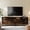 2, variant on Tall TV Stand with Louvered Door and Adjustable Shelf for 55 inch Tvs Walnut Console with Ample Storage Modern Entertainment Center for Living Room or Bedroom