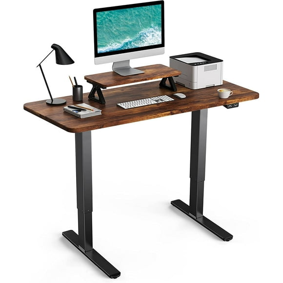 Marsail Adjustable Height Electric Standing Desk, Sit Stand Desk with Additional Desk Stand, 28''-47'' Lifting Range Stand up Desk Memory Sit Stand Up Computer Workstation for Home Office