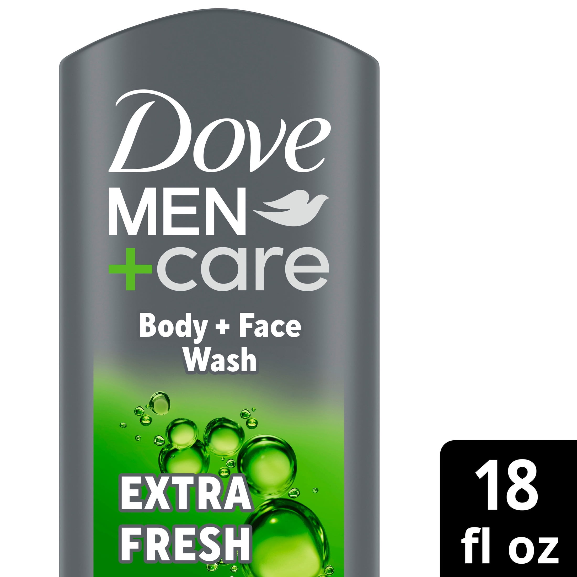 Dove Men+Care  Body and Face Wash Body Wash for Men Refreshing Extra Fresh with 24-Hour Nourishing Micromoisture Technology, 18 fl oz