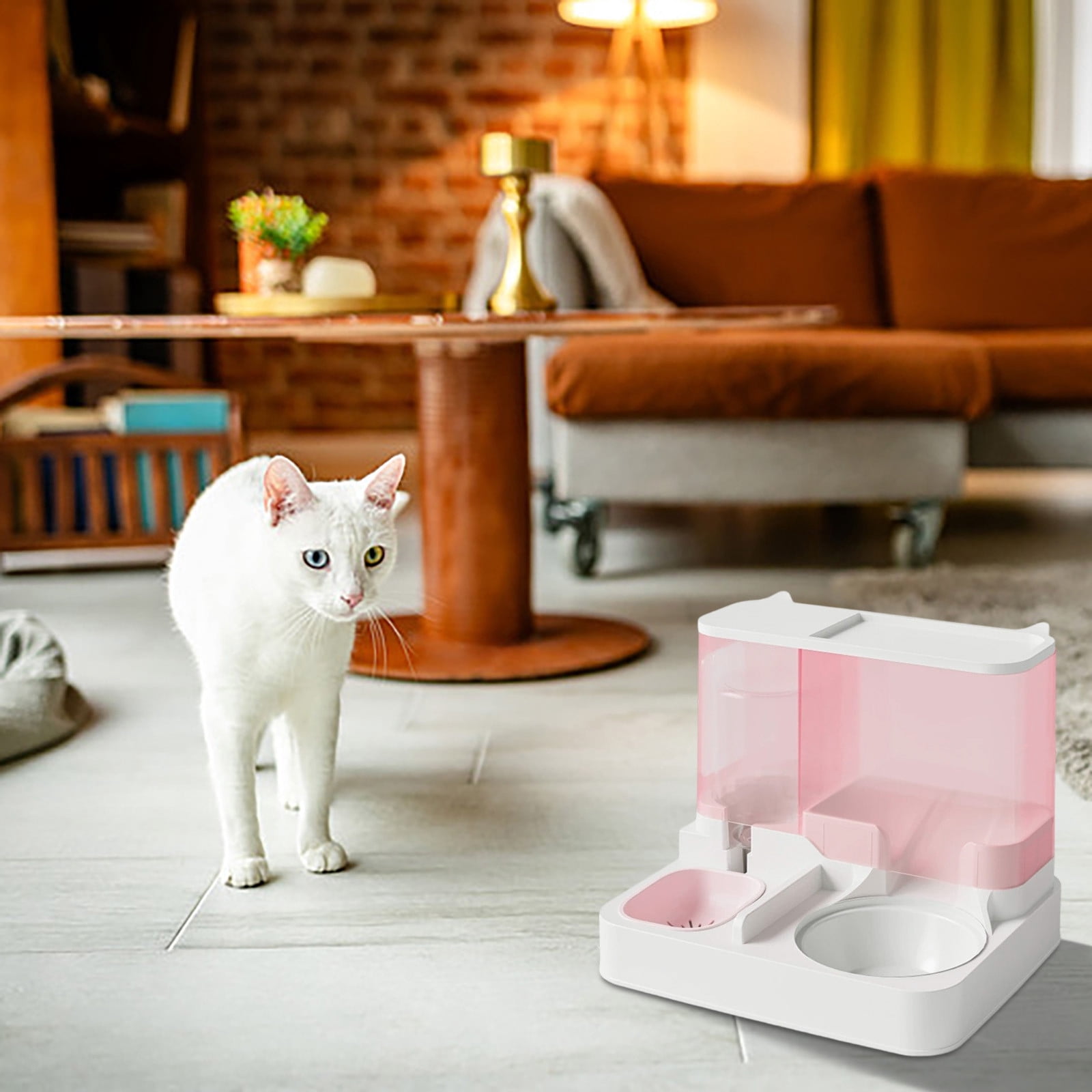 Automatic Pet Feeder for Cats & Small Dogs, 2-in-1 Smart Food Dispenser with Precise Meal Scheduling & Portion Control - Indoor Feeding Solution(Basic bowl)