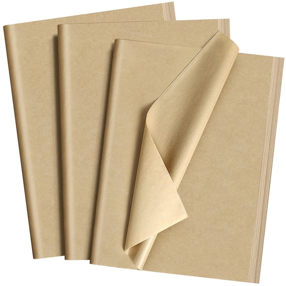 Papel de seda Fuutreo Kraft, 300 hojas, 35 x 50 cm, color marrón