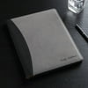 Personalized Grey Padfolio
