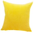 thumbnail image 1 of Funda de almohada suave con diseño de rayas de maíz, 20 x 20 x 24 pulgadas Amarillo 60 x 60cm, 1 of 9