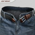thumbnail image 3 of Cinturón elástico para hombre, cinturón trenzado tejido para hombre de 1 3/8 para golf, pantalones casuales, camisas y jeans, 3 of 7