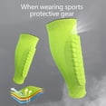 thumbnail image 4 of XL Espinilleras de fútbol para jóvenes, equipo protector de fútbol, ​​protectores de piernas inferiores, 2 uds., 4 of 5