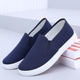 thumbnail image 5 of Women's Casual Slip On Canvas Sneakers Fashionable Comfortable Flat Shoes for Daily Wear with Jeans and Pants, 40, 5 of 6