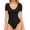 Black-V Neck, variant on Body Suit Tummy Control Bodysuit Deep V Neck Short Sleeve Tops Black Bodysuits for Women Clothing