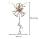 thumbnail image 3 of Bells Christmas Tree Decorations Shopping Mall Window Holiday Double Hanging Ornaments, metal rolling frame, double tier hanging, sparkling LED lights, foldable design, durable plastic, 3 of 9