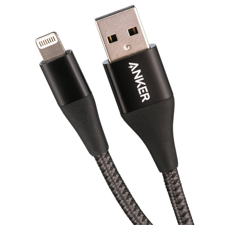 Anker Powerline+ II with Lightning Connector 6ft Black - Walmart.com