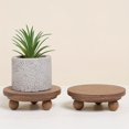 thumbnail image 3 of 2pcs Brown Mini Risers For Display Wood Risers For Tier Tray Decor Small 4inch, 3 of 5