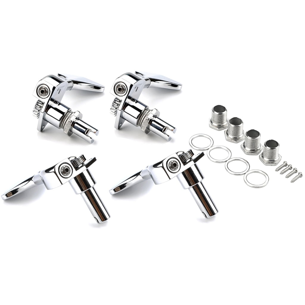 Electric Bass Tuner Peg Guitar Open Gear Tuning Pegs Machine Head Metal String Tuner 4 String Bass Machine Head Knobs