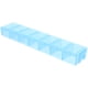thumbnail image 5 of Pastillero portátil con compartimentos de plástico, organizador de pastillas, mini pastillero (azul), 5 of 8