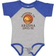 thumbnail image 3 of Inktastic Someone in Arizona Loves Me Boys or Girls Baby Bodysuit, 3 of 5