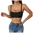 thumbnail image 2 of Women’s So Comfy Wire-Free Balconette Push Up Bra Black S, 2 of 8