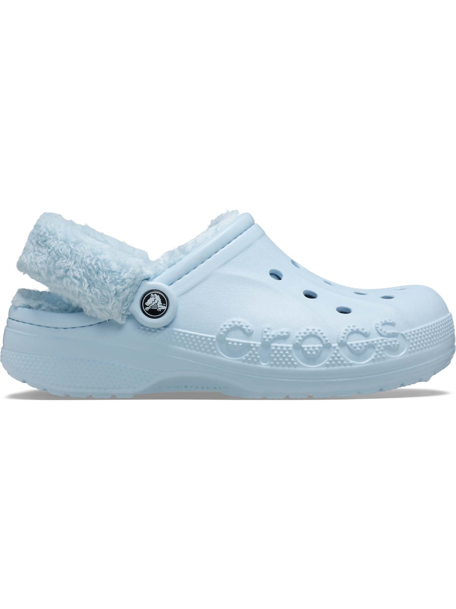 Crocs Unisex Baya Lined Fuzz Strap Clogs