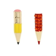 Betsey Johnson Womens Pencil Mismatch Stud Earrings